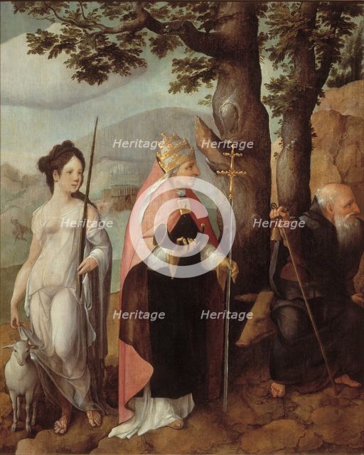 The Patrons of the Van Lokhorst family, 1526-1527. Artist: Scorel, Jan, van (1495-1562)