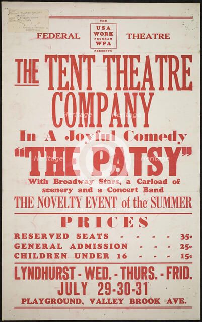 The Patsy, Hackensack, NJ, [193-]. Creator: Unknown.
