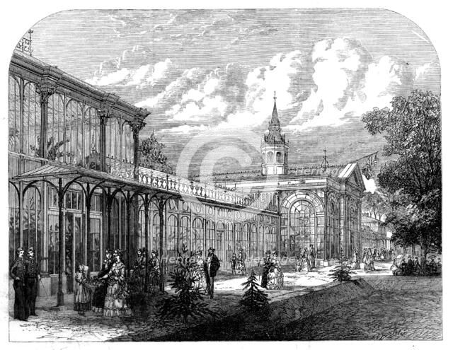 The Pavilion in the Public Gardens, Buxton, 1871. Creator: Unknown.