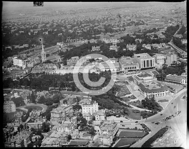 The Pavilion, Lower Pleasure Garden and Westover Road, Bournemouth, Dorset, c1930s. Creator: Arthur William Hobart.