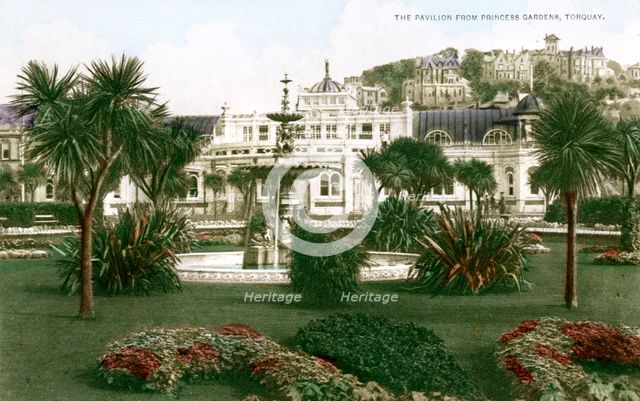 The Pavilion, Torquay, Devon, early 20th century.Artist: Ern Bishop