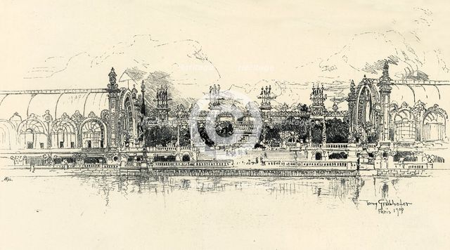 'The Pavilions of Horticulture and Forestry by Tony Grubhofer', 1900. Creator: Tony Grubhofer.