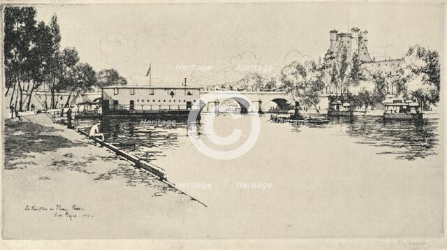 `The Pavillon de Flore', 1915. Artist: Eugene Bejot.