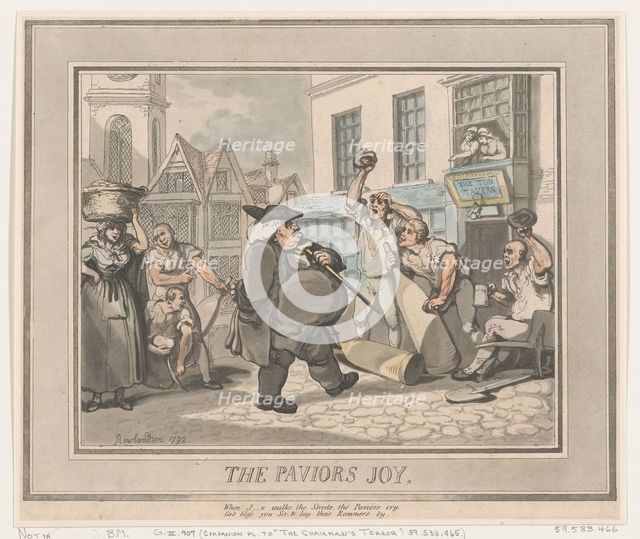 The Pavior's Joy, 1792., 1792. Creator: Thomas Rowlandson.