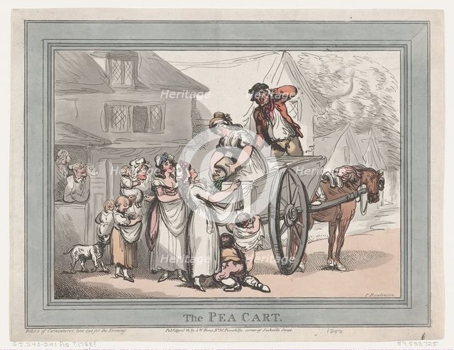 The Pea Cart, April 16, 1788., April 16, 1788. Creator: Thomas Rowlandson.