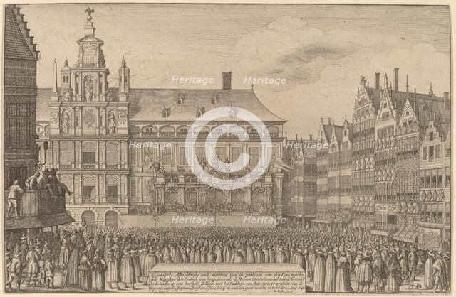 The Peace of Munster, 1641. Creator: Wenceslaus Hollar.