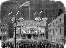 The Peace Commemoration at Salford - the Townhall, 1856. Creator: Unknown