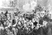 The Peace Illuminations - A Street Scene - drawn by George Thomas, 1856. Creator: Unknown