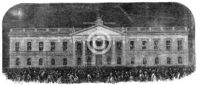 The Peace Illuminations - The East India House, 1856.  Creator: Unknown.