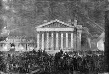 The Peace Illuminations - the Royal Exchange, 1856. Creator: Unknown