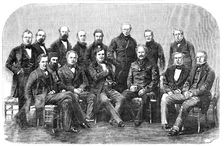 The Peace Plenipotentiaries - from a photograph by Mayer Brothers, and Pierson, of Paris, 1856. Creator: Unknown