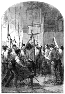 The Peace Rejoicings - Ringing the Bells, 1856. Creator: Unknown