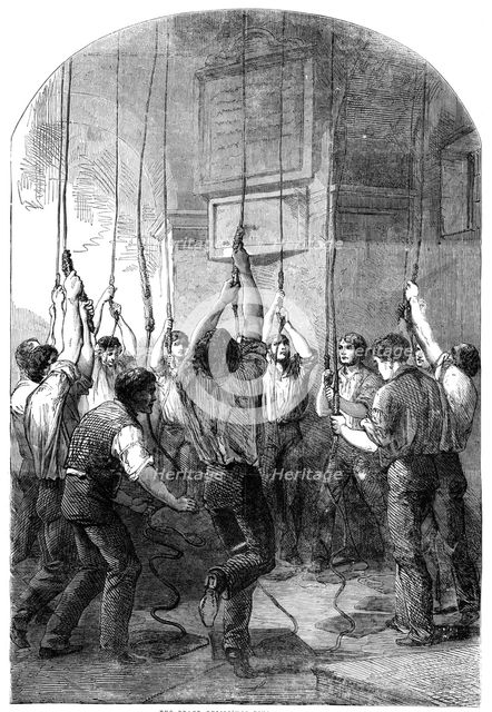 The Peace Rejoicings - Ringing the Bells, 1856.  Creator: Unknown.