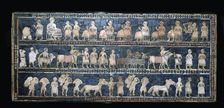 The Peace side of the Standard of Ur, southern Iraq, about 2600-2400 BC