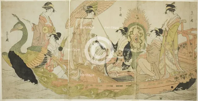 The Peacock Boat, c. 1795/96. Creator: Hosoda Eishi.
