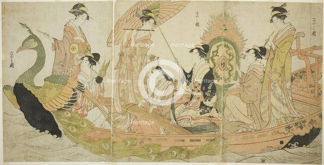 The Peacock Boat, c. 1795/96. Creator: Hosoda Eishi.