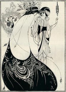 The Peacock Girl 1893. Artist: Aubrey Beardsley