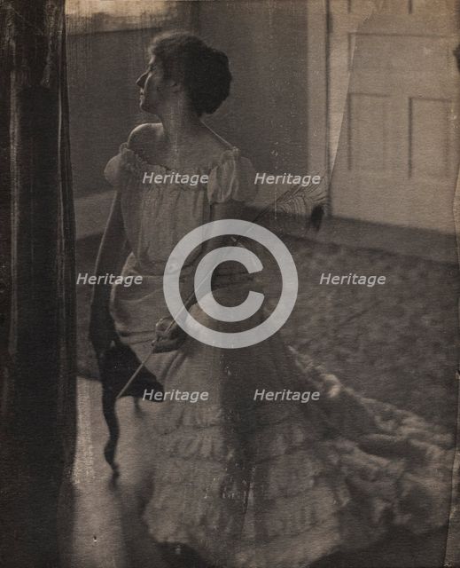 The Peacock Feather, c. 1902. Creator: Clarence H. White (American, 1871-1925).