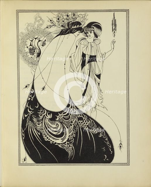 The Peacock Skirt, 1907.  Creator: Aubrey Beardsley.