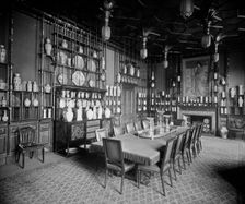The Peacock Room in 49 Princes Gate, Westminster, London, 1892. Artist: Bedford Lemere and Company