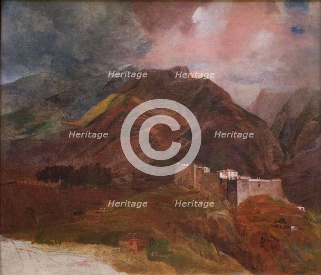 The Peak Fort on the island of Madeira, 1849-1850. Artist: Briullov, Karl Pavlovich (1799-1852)