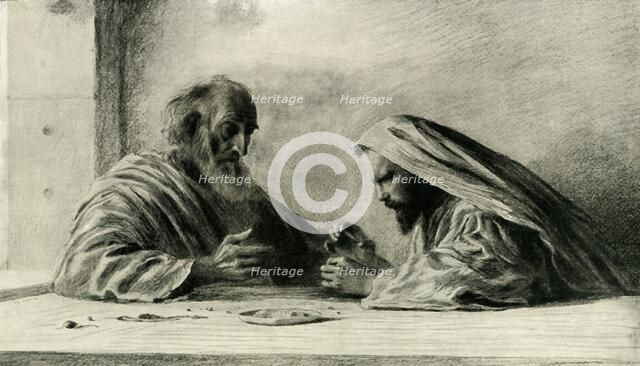 'The Pearl of Great Price', c1916, (1936). Creator: Eugene Burnand.