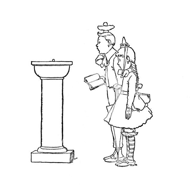 'The Peas Were Presented In The Cabinet of Curiousities', c1930. Artist: W Heath Robinson.