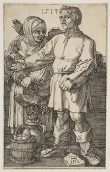 The Peasant Couple at Market, 1519. Creator: Albrecht Durer