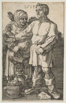 The Peasant Couple at Market, 1519. Creator: Albrecht Durer