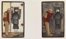 The Peasant and Death at the Gates of Heaven and Hell, 1897. Creator: Hugo Simberg