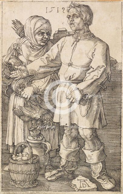The Peasant and His Wife at Market, 1519. Creator: Dürer, Albrecht (1471-1528).