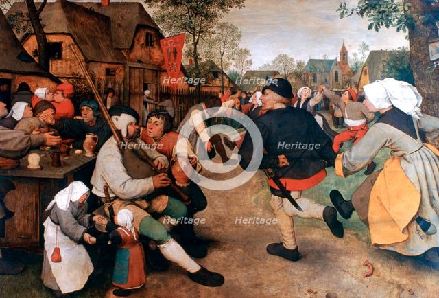 'The Peasant Dance', 1568-1569. Artist: Pieter Bruegel the Elder
