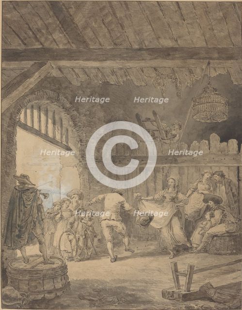 The Peasant Dance, c. 1770/1775. Creator: Hubert Robert.