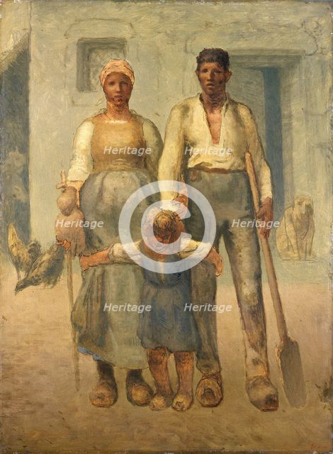 'The peasant family', 1871-72. Creator: Jean Francois Millet.