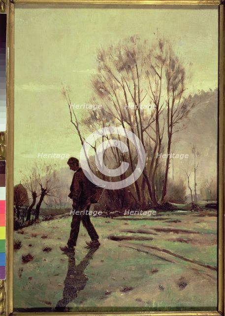  'The peasant farmer' by Joaquin Vayreda.