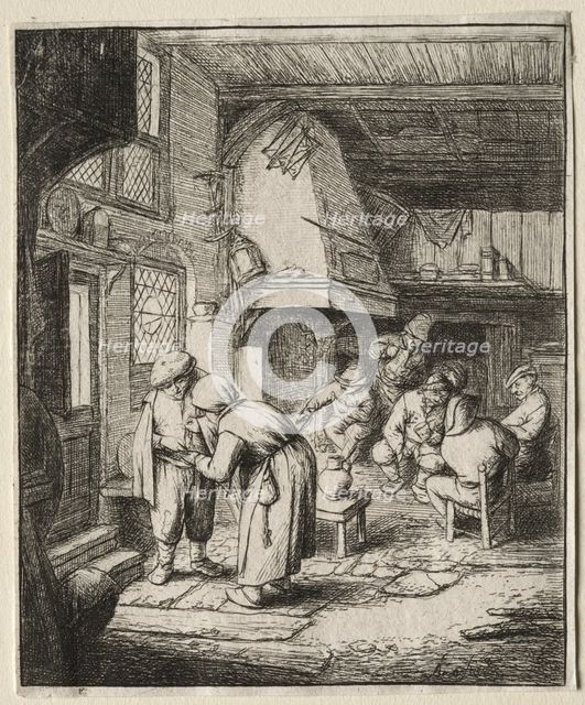 The Peasant settling his debt. Creator: Adriaen van Ostade (Dutch, 1610-1684).