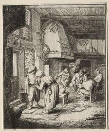 The Peasant settling his debt. Creator: Adriaen van Ostade (Dutch, 1610-1684)