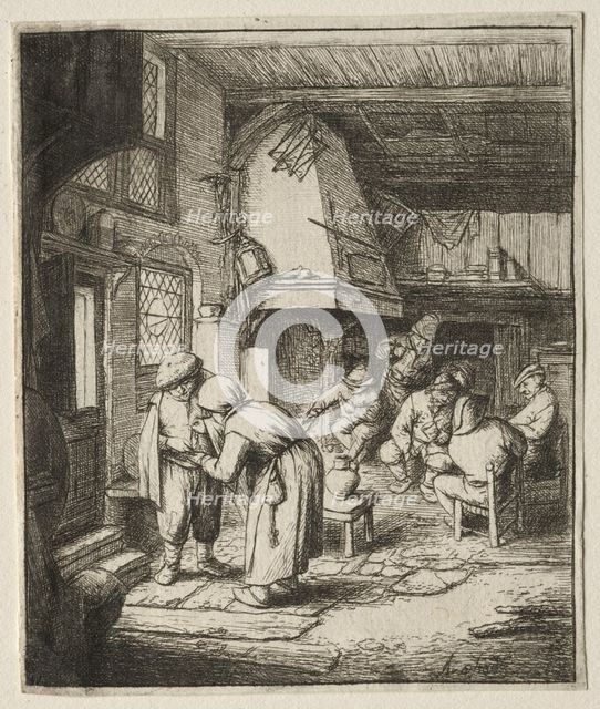 The Peasant settling his debt. Creator: Adriaen van Ostade (Dutch, 1610-1684).
