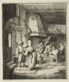 The Peasant settling his debt. Creator: Adriaen van Ostade (Dutch, 1610-1684)