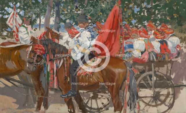 The Peasant Wedding, 1900-1910. Creator: Joza Uprka.