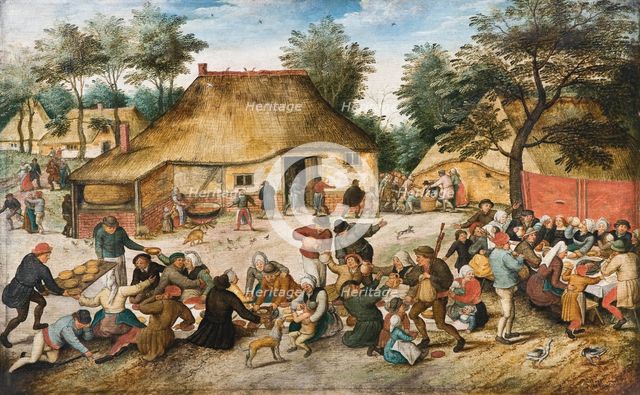 The Peasant Wedding. Artist: Brueghel, Pieter, the Younger (1564-1638)