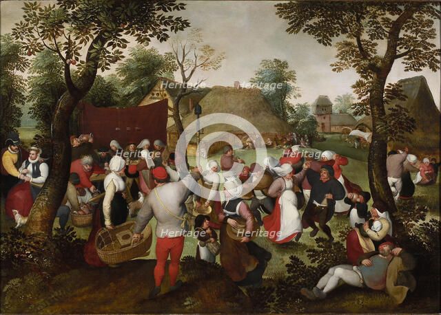 The Peasant Wedding, ca 1559-1575. Creator: Cleve, Marten van, the Elder (1527-1581).