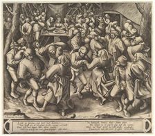 The Peasant Wedding Dance, after 1570. Creator: Pieter van der Heyden