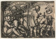 The Peasant Wedding or the Twelve Months: No. 10, 1546. Creator: Hans Sebald Beham (German, 1500-1550)