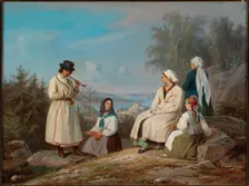 The Peasantry from Kurkijoki, after Magnus von Wright, 1860-1865. Creator: Robert Wilhelm Ekman