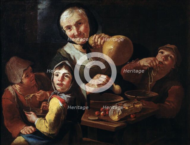 The Peasant's Meal'.  Creator: Cipper, Giacomo Francesco (1664-1736).