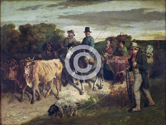 The Peasants of Flagey Returning from the Fair. Artist: Courbet, Gustave (1819-1877)