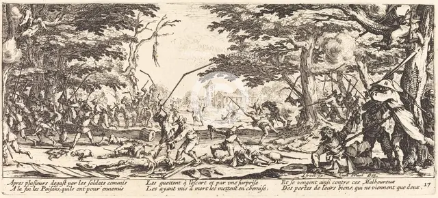The Peasants Avenge Themselves, c. 1633. Creator: Jacques Callot.