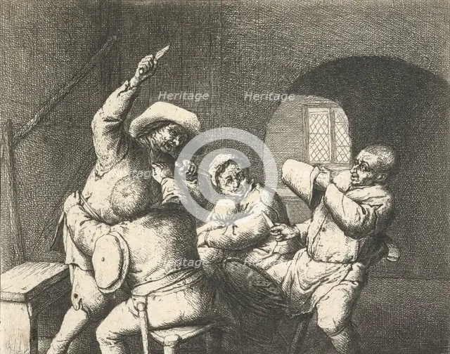 The peasants' quarrel, 1653. Creator: Adriaen van Ostade.