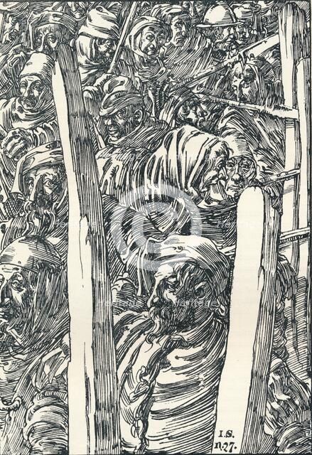 'The Peasants' Revolt', c1895. Artist: Joseph Kaspar Sattler.